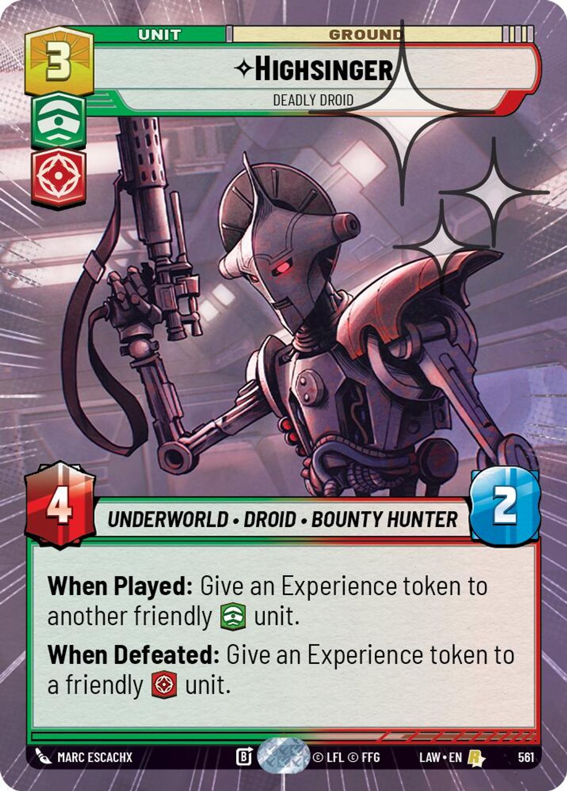 Highsinger — Deadly Droid #561/264 from A Lawless Time