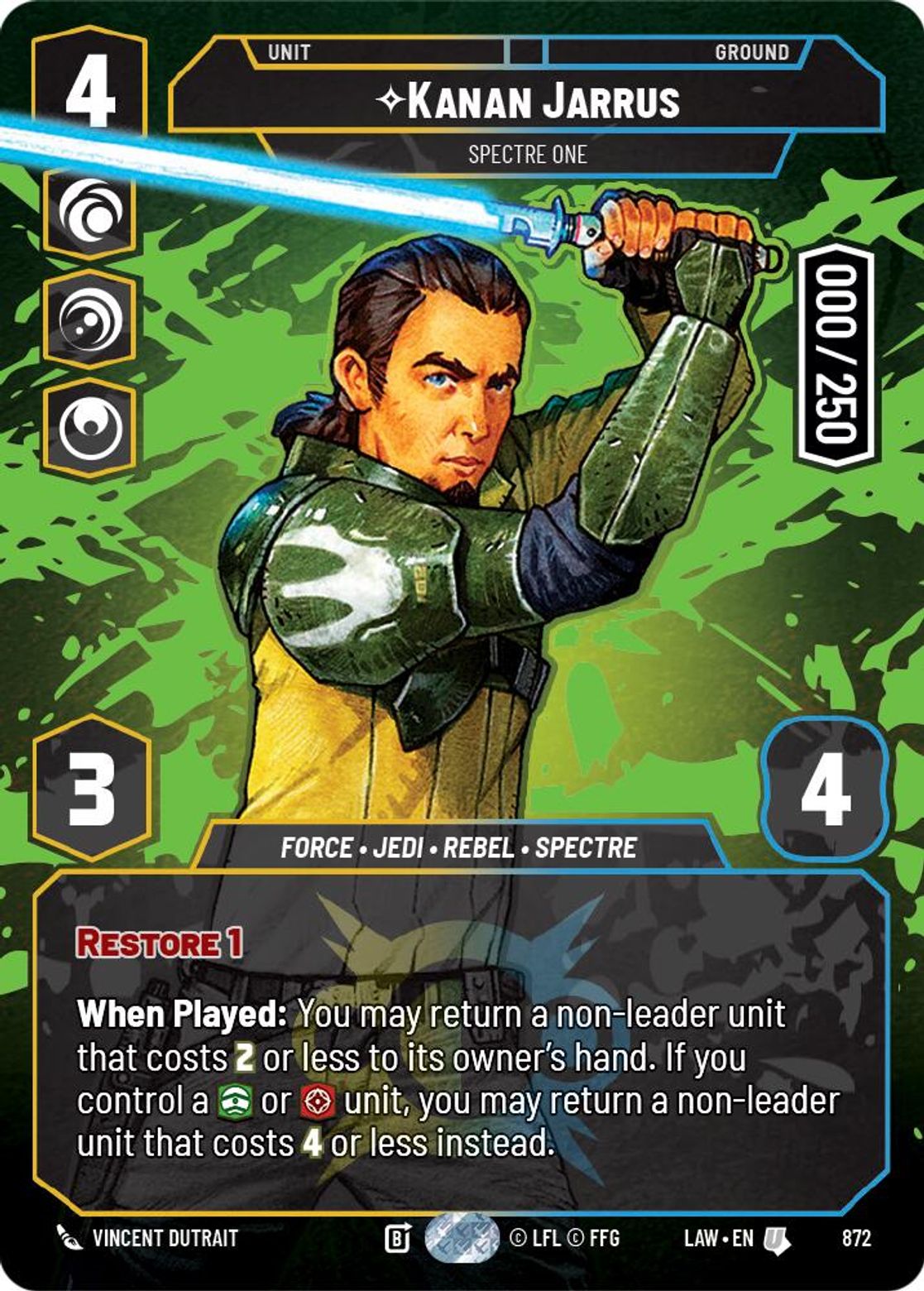 Kanan Jarrus — Spectre One #872/264 from A Lawless Time