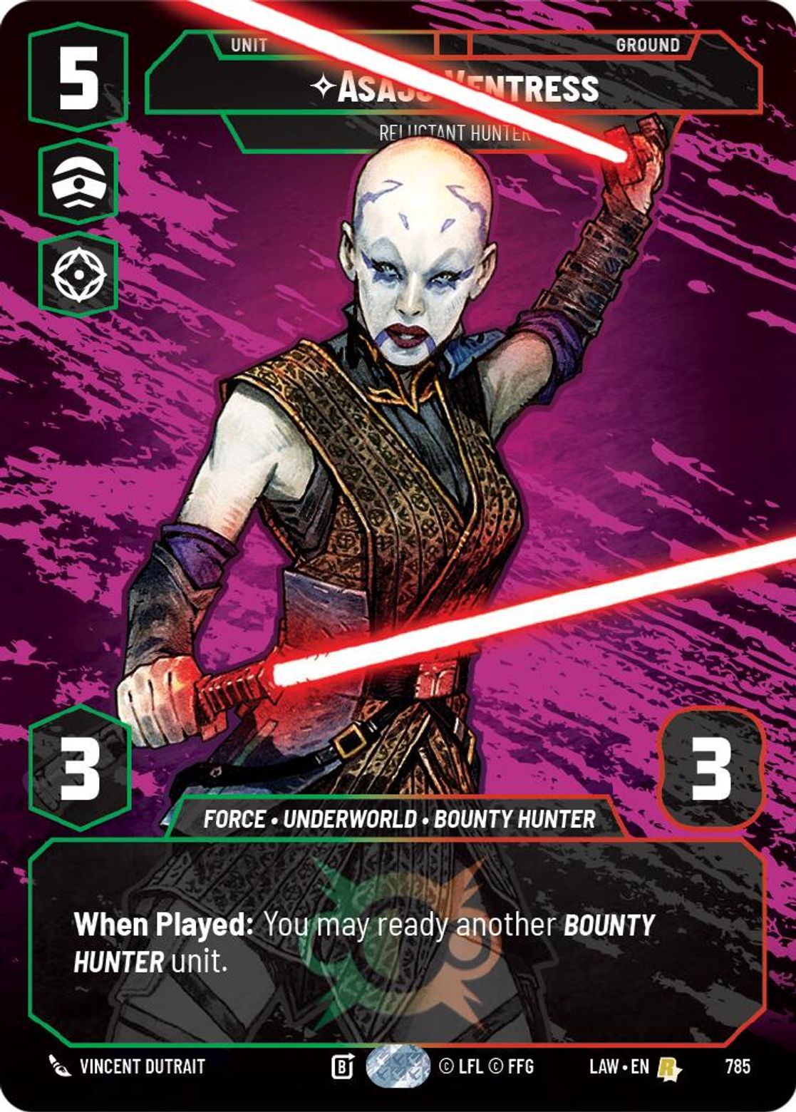 Asajj Ventress — Reluctant Hunter #785/264 from A Lawless Time