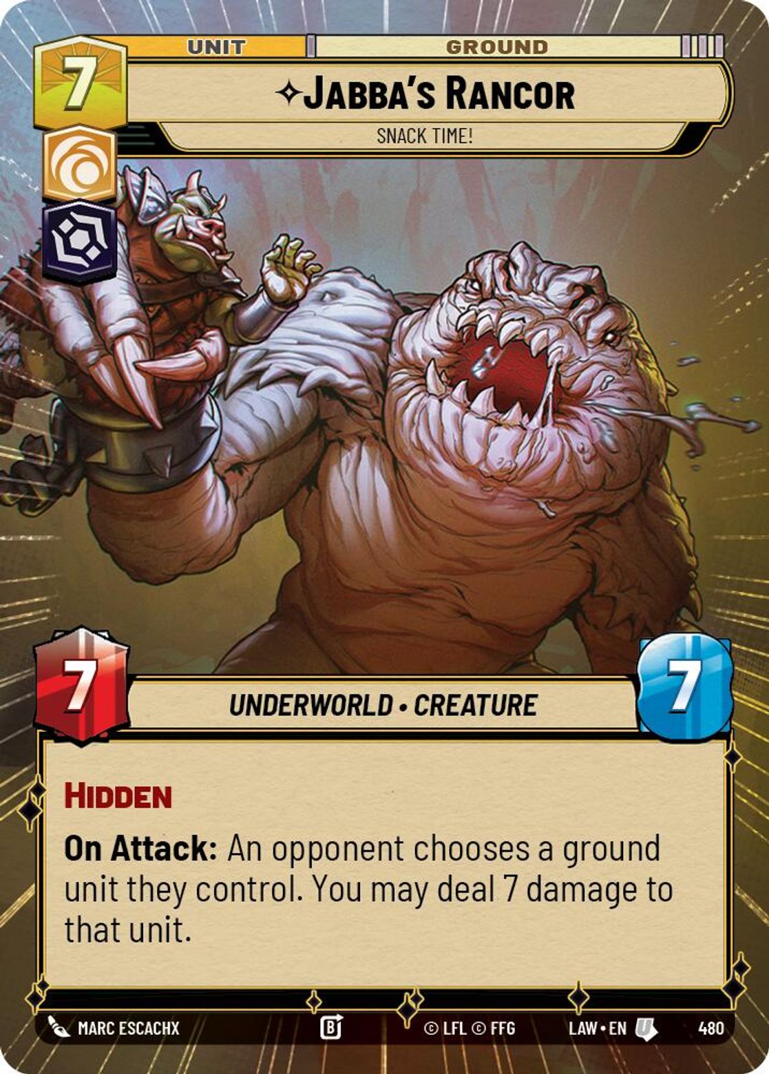 Jabba's Rancor — Snack Time! #480/264 from A Lawless Time