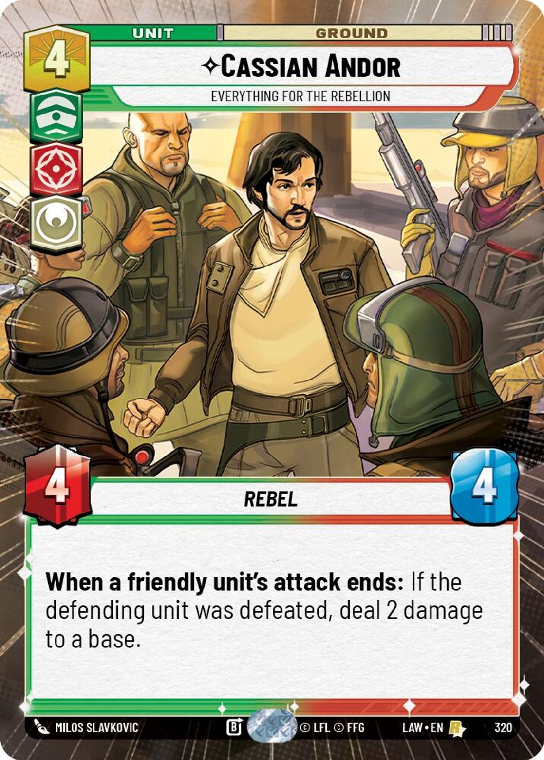 Cassian Andor — Everything for the Rebellion #320/264 from A Lawless Time