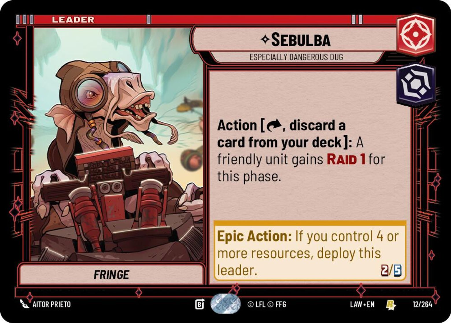 Sebulba — Especially Dangerous Dug #012/264 from A Lawless Time