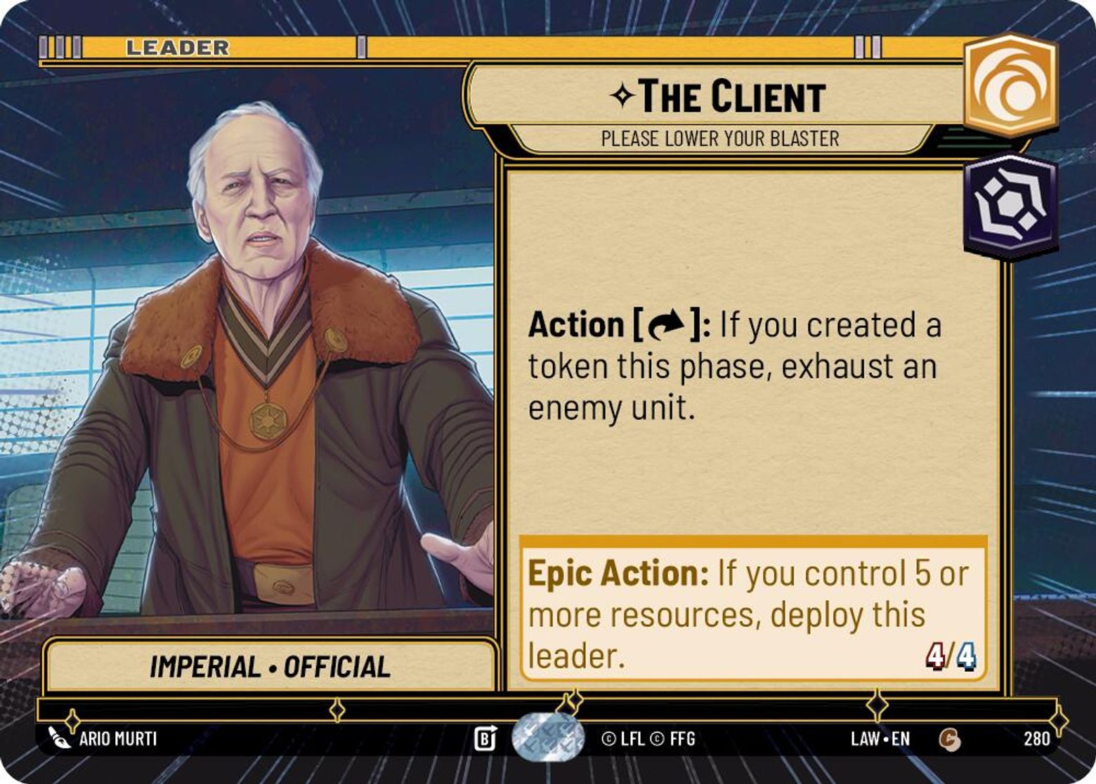The Client — Please Lower Your Blaster #280/264 from A Lawless Time