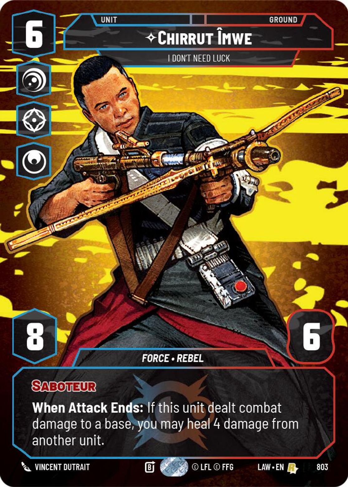 Chirrut Îmwe — I Don't Need Luck #803/264 from A Lawless Time