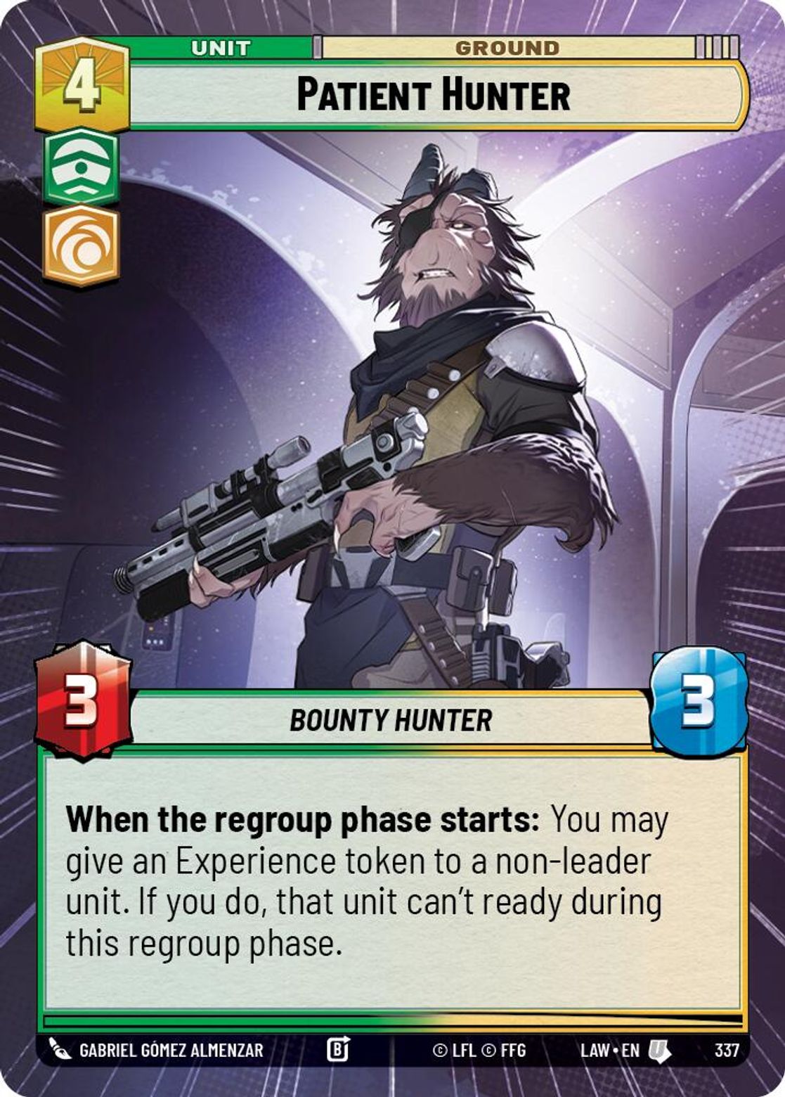 Patient Hunter #337/264 from A Lawless Time