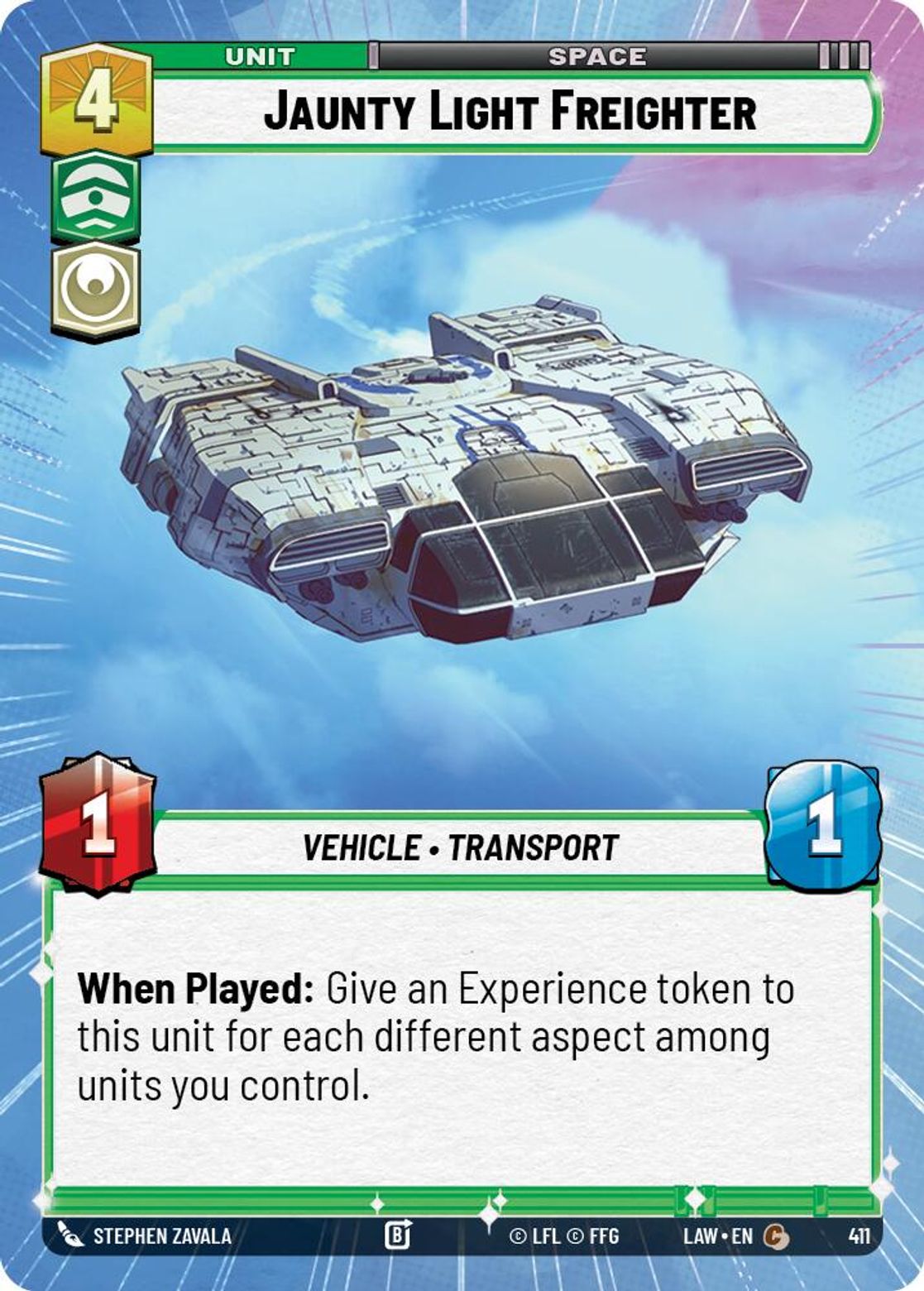 Jaunty Light Freighter #411/264 from A Lawless Time