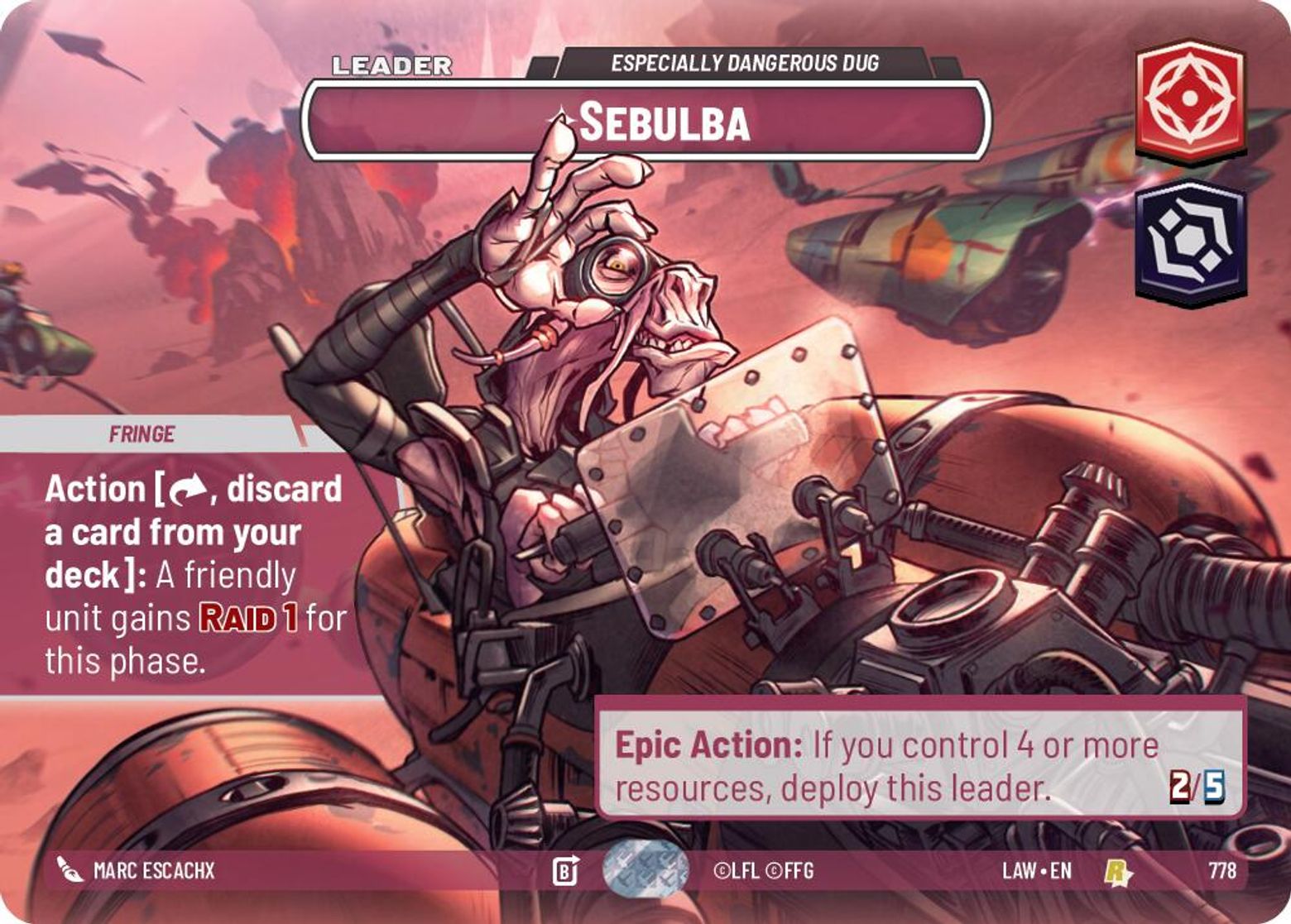 Sebulba — Especially Dangerous Dug #778/264 from A Lawless Time
