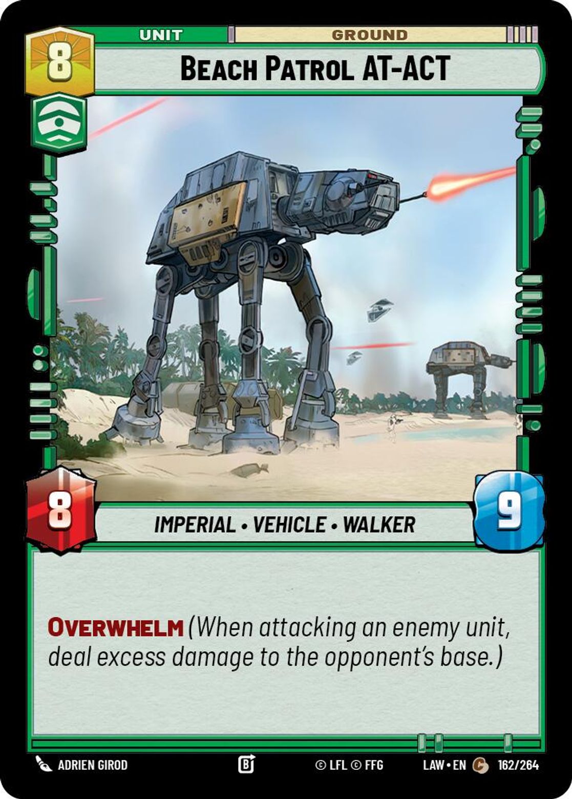 Beach Patrol AT-ACT #162/264 from A Lawless Time