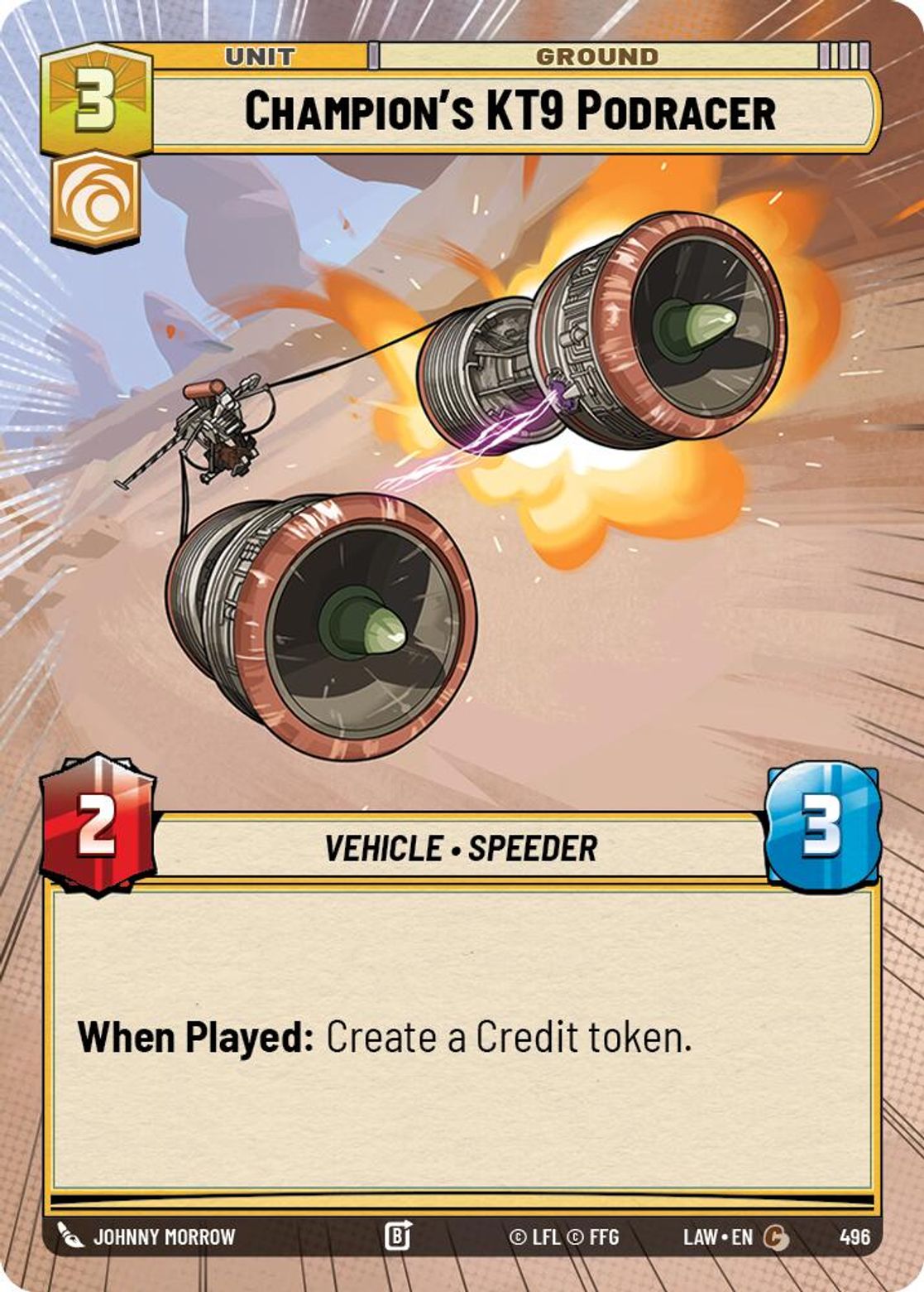 Champion's KT9 Podracer #496/264 from A Lawless Time