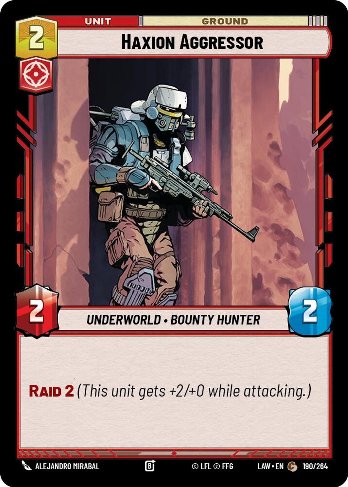 Haxion Aggressor #190/264 from A Lawless Time