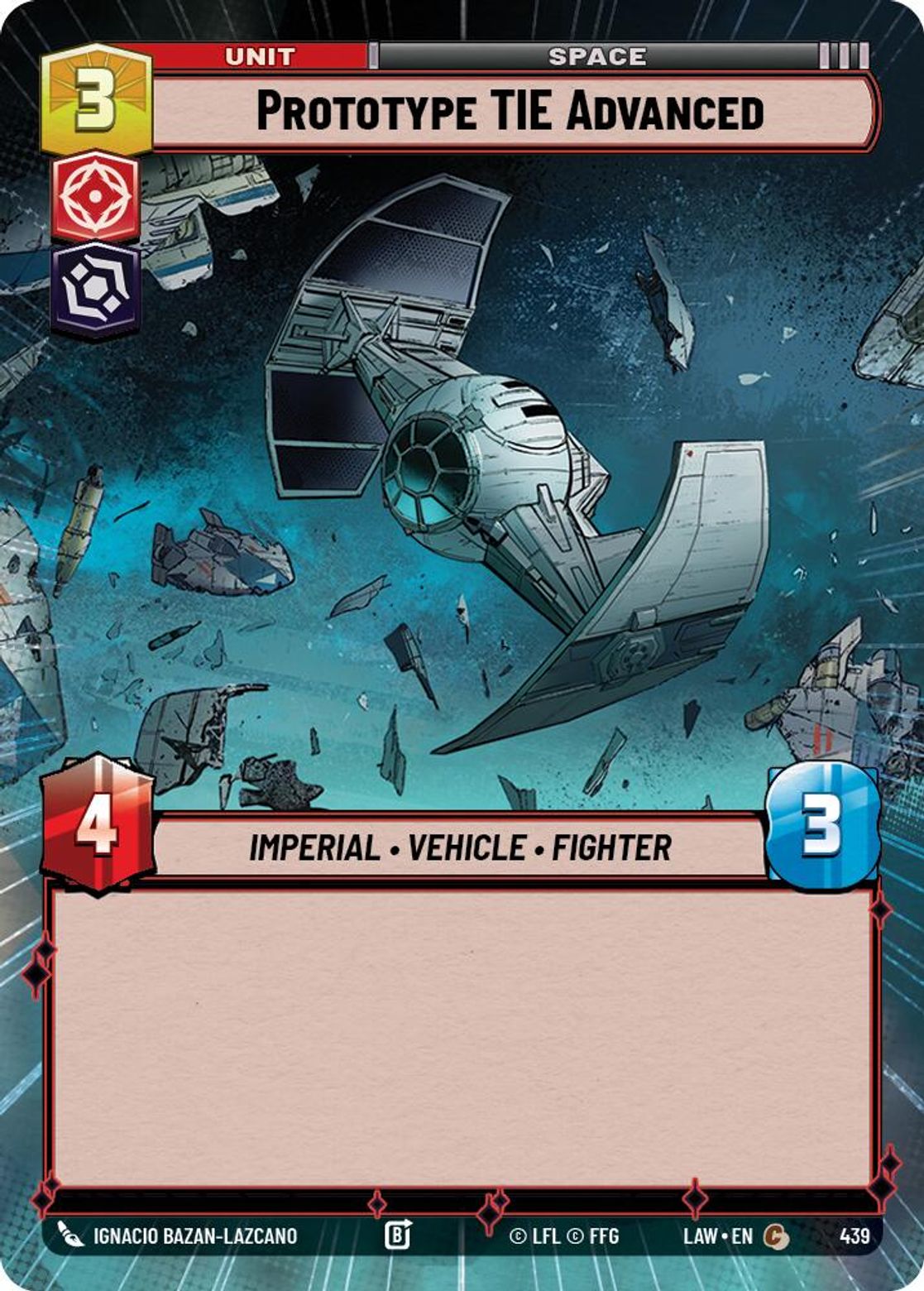 Prototype TIE Advanced #439/264 from A Lawless Time