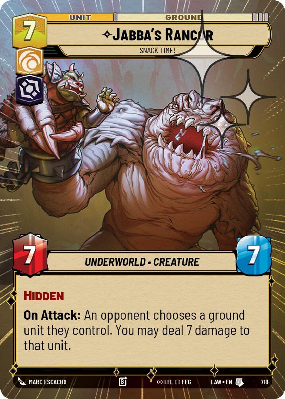 Jabba's Rancor — Snack Time! #718/264 from A Lawless Time