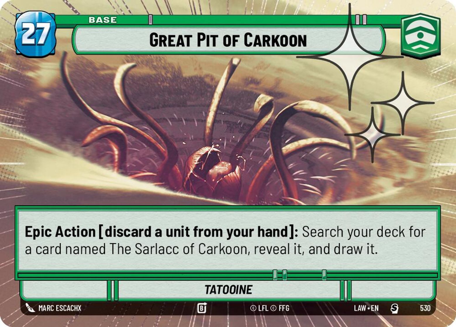 Great Pit of Carkoon — Tatooine #530/264 from A Lawless Time