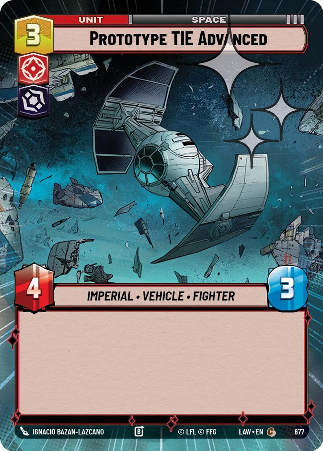Prototype TIE Advanced #677/264 from A Lawless Time