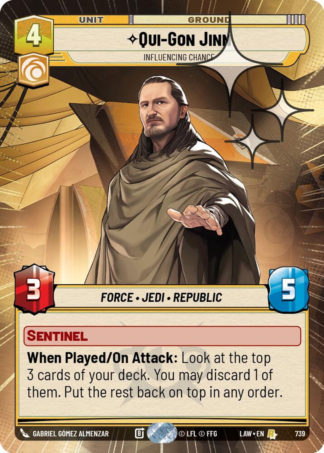 Qui-Gon Jinn — Influencing Chance #739/264 from A Lawless Time