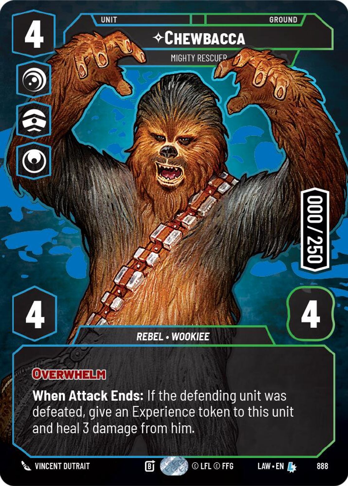 Chewbacca — Mighty Rescuer #888/264 from A Lawless Time