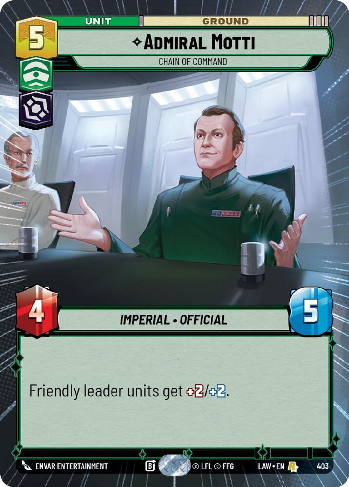 Admiral Motti — Chain of Command #403/264 from A Lawless Time