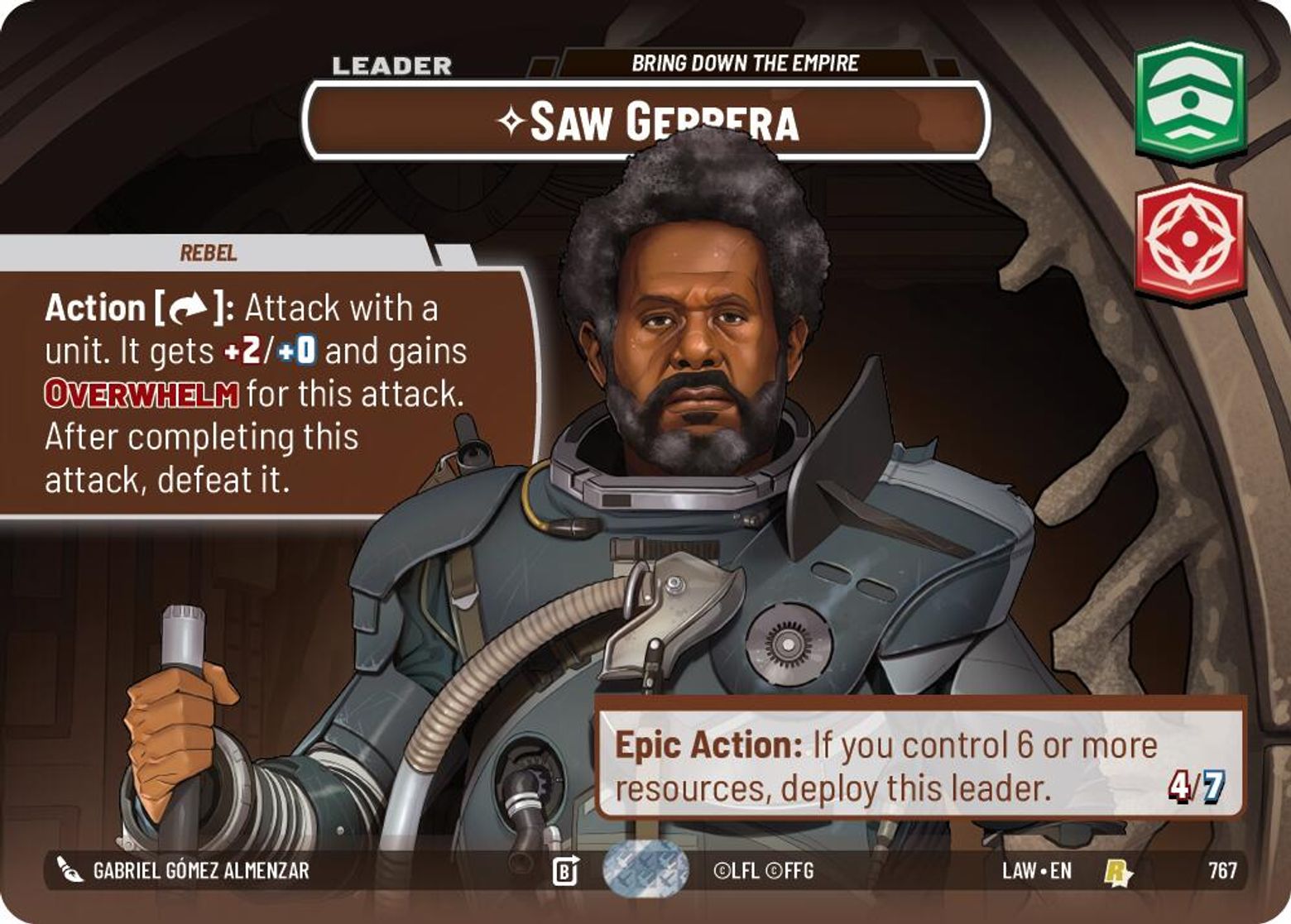 Saw Gerrera — Bring Down the Empire #767/264 from A Lawless Time