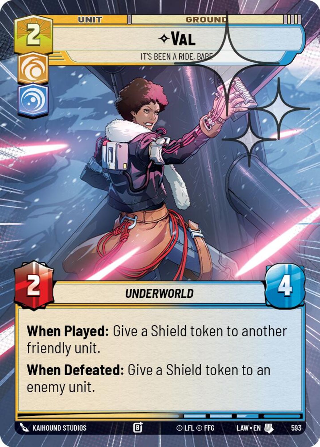 Val — It's Been a Ride, Babe #593/264 from A Lawless Time