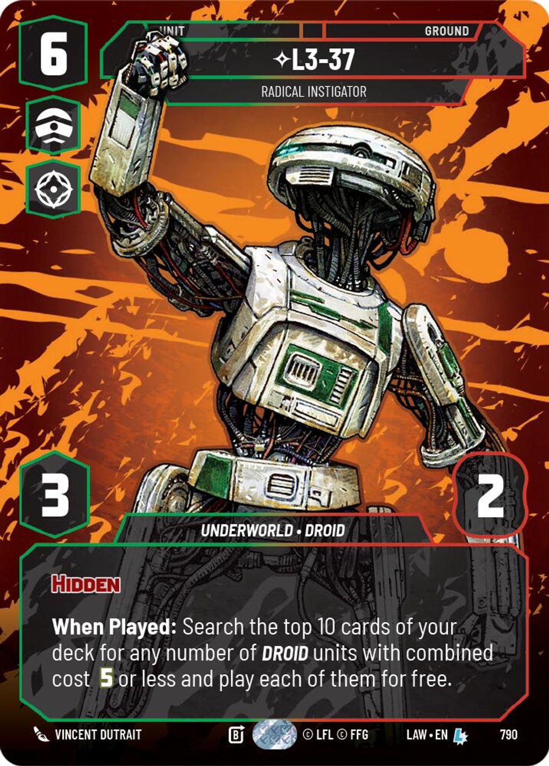 L3-37 — Radical Instigator #790/264 from A Lawless Time