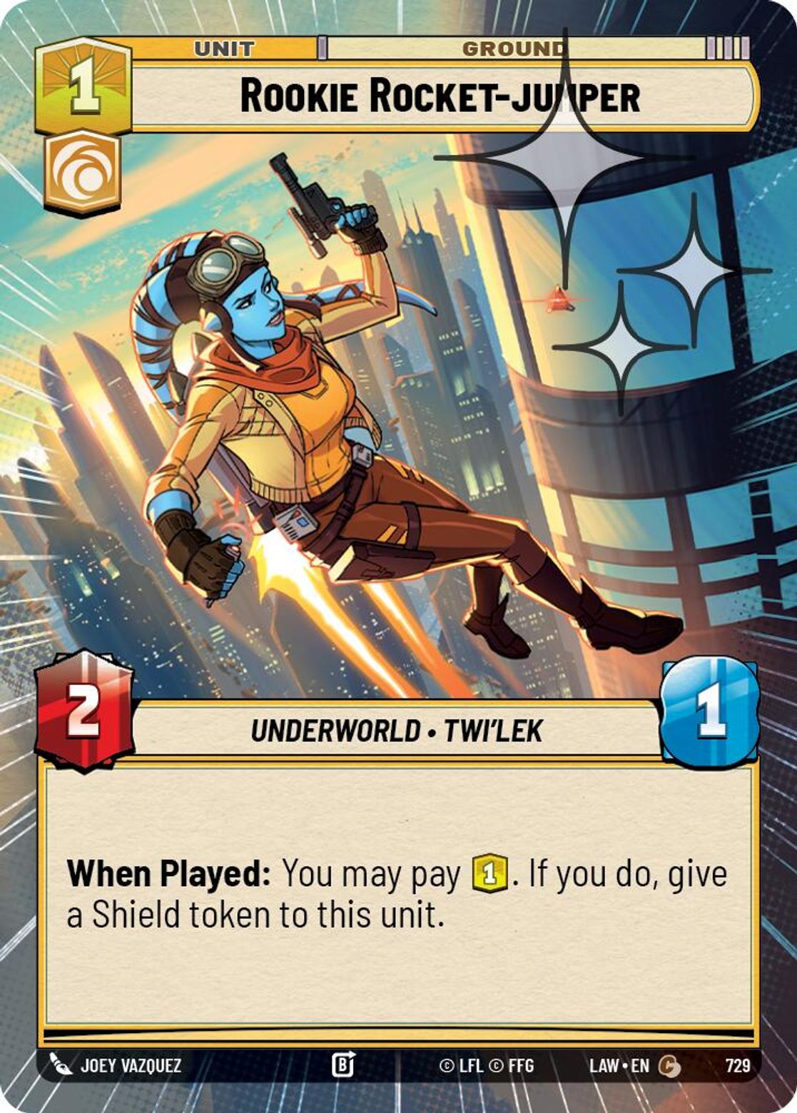 Rookie Rocket-jumper #729/264 from A Lawless Time
