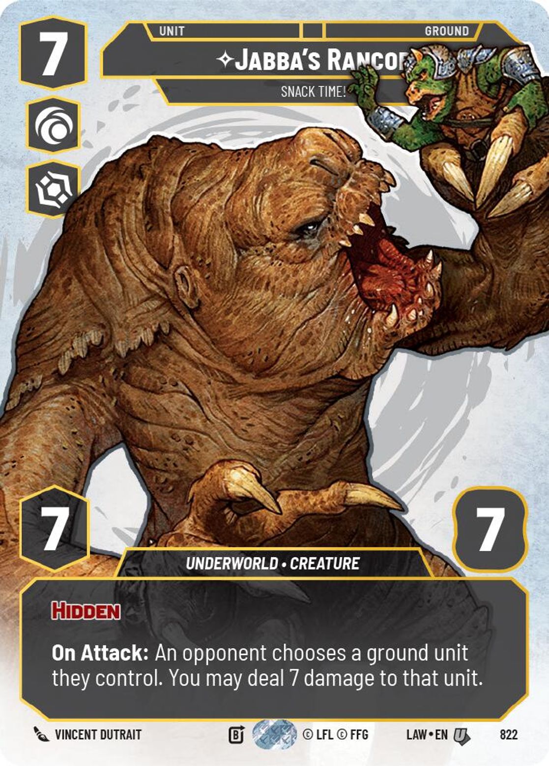 Jabba's Rancor — Snack Time! #822/264 from A Lawless Time