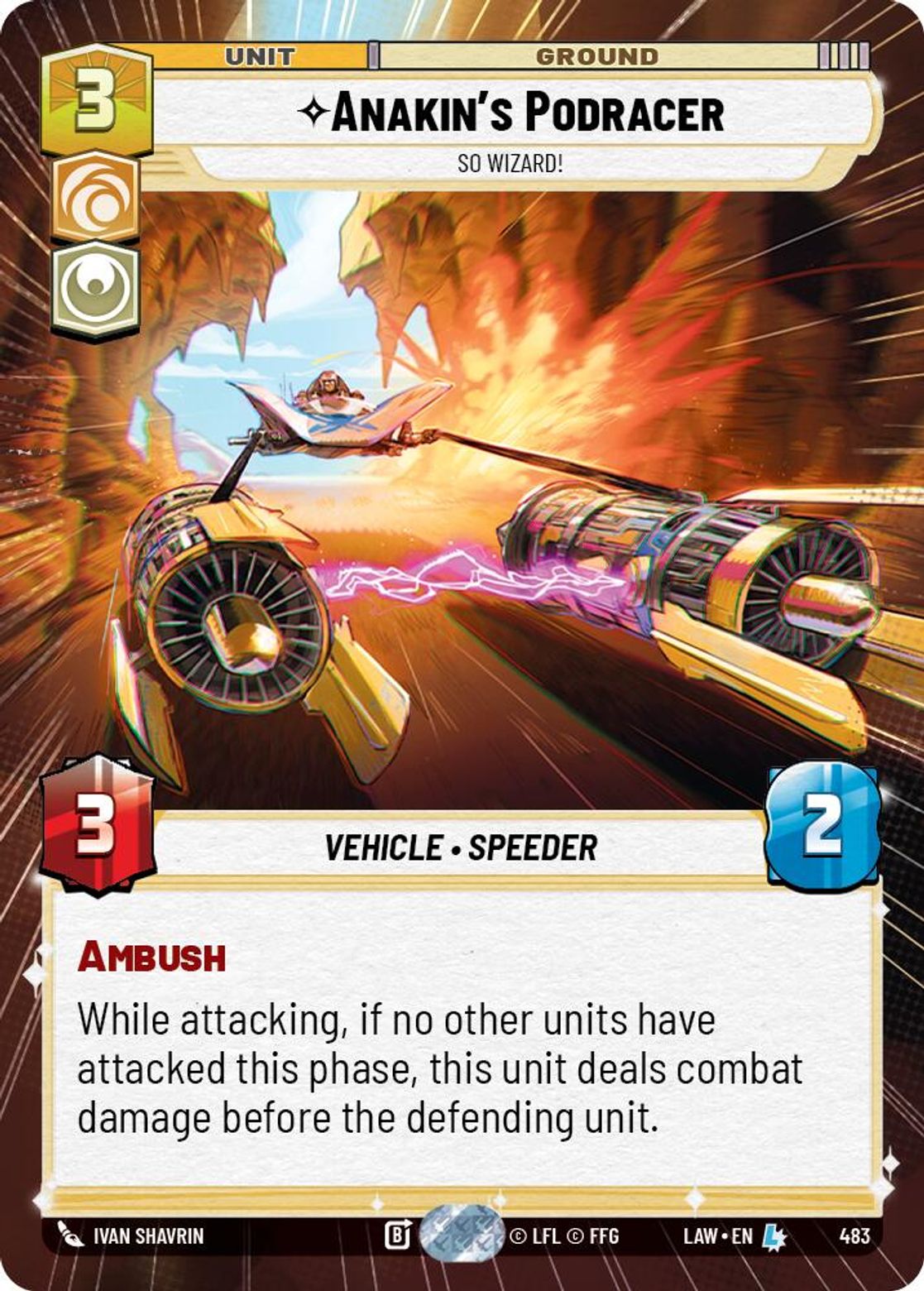 Anakin's Podracer — So Wizard! #483/264 from A Lawless Time