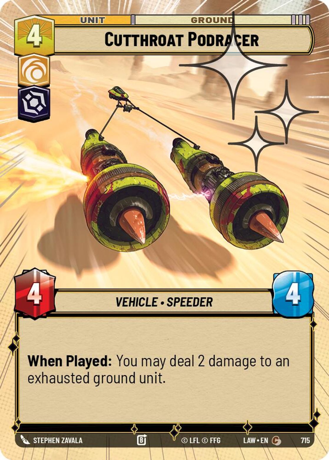 Cutthroat Podracer #715/264 from A Lawless Time