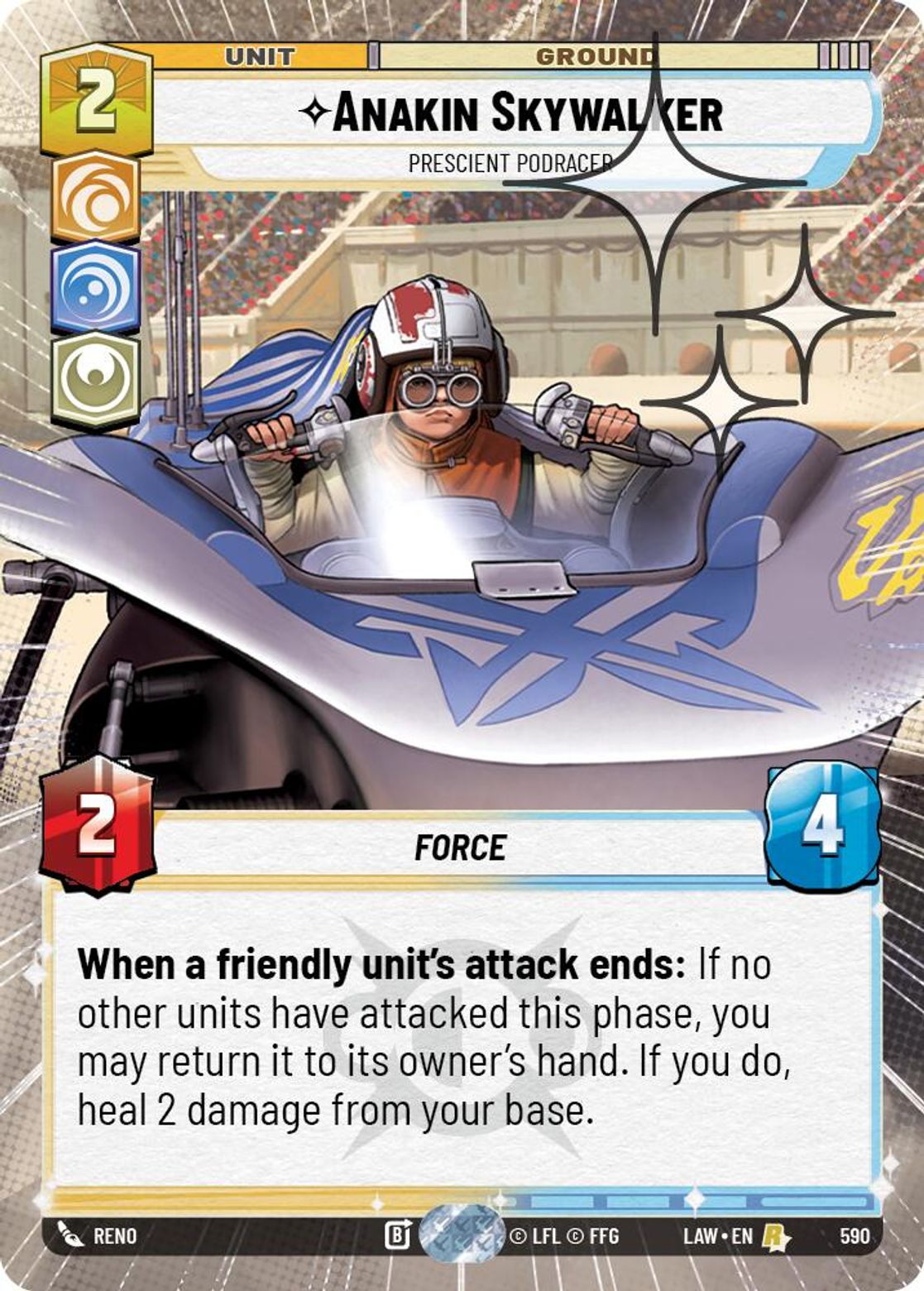 Anakin Skywalker — Prescient Podracer #590/264 from A Lawless Time
