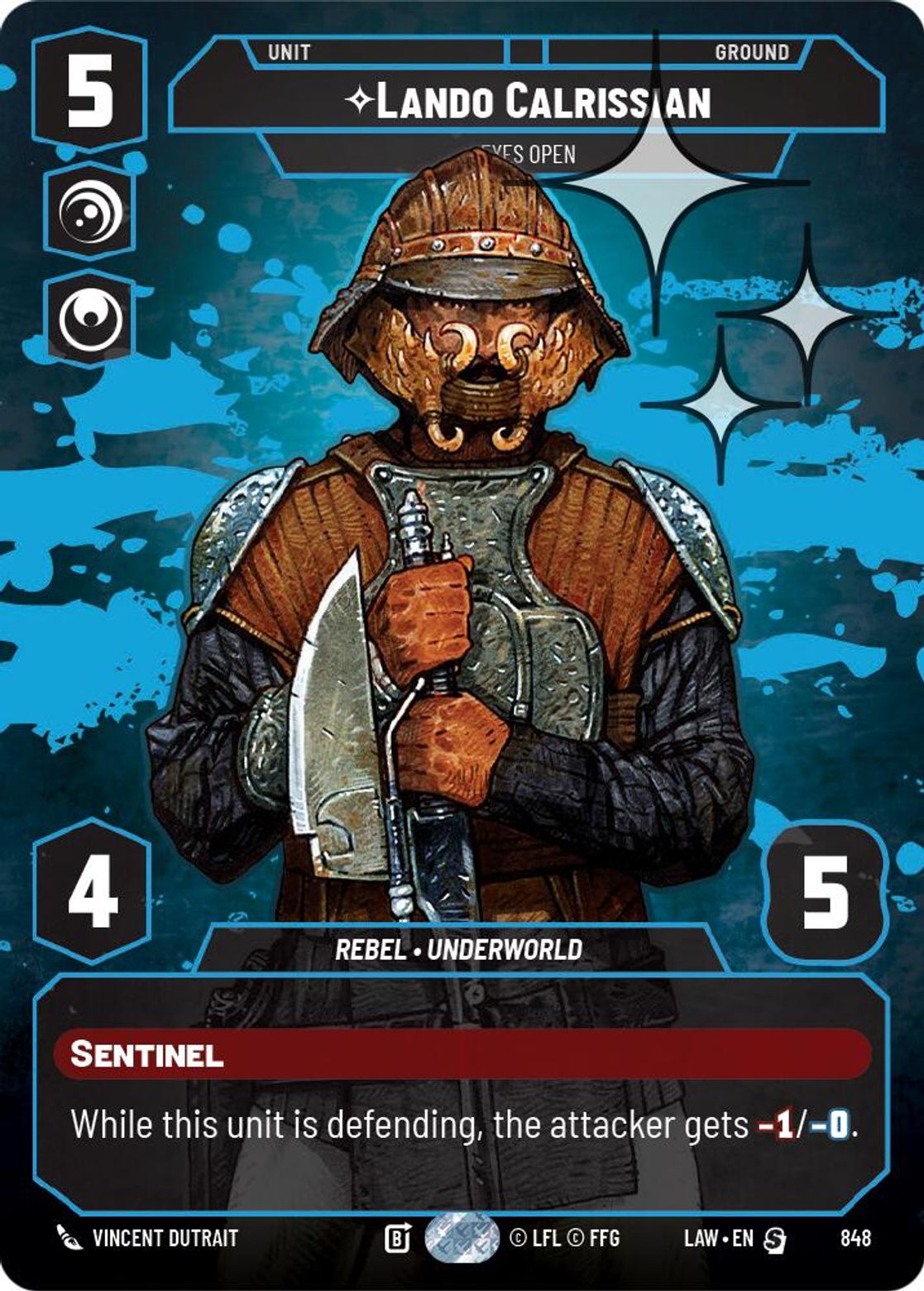 Lando Calrissian — Eyes Open #848/264 from A Lawless Time