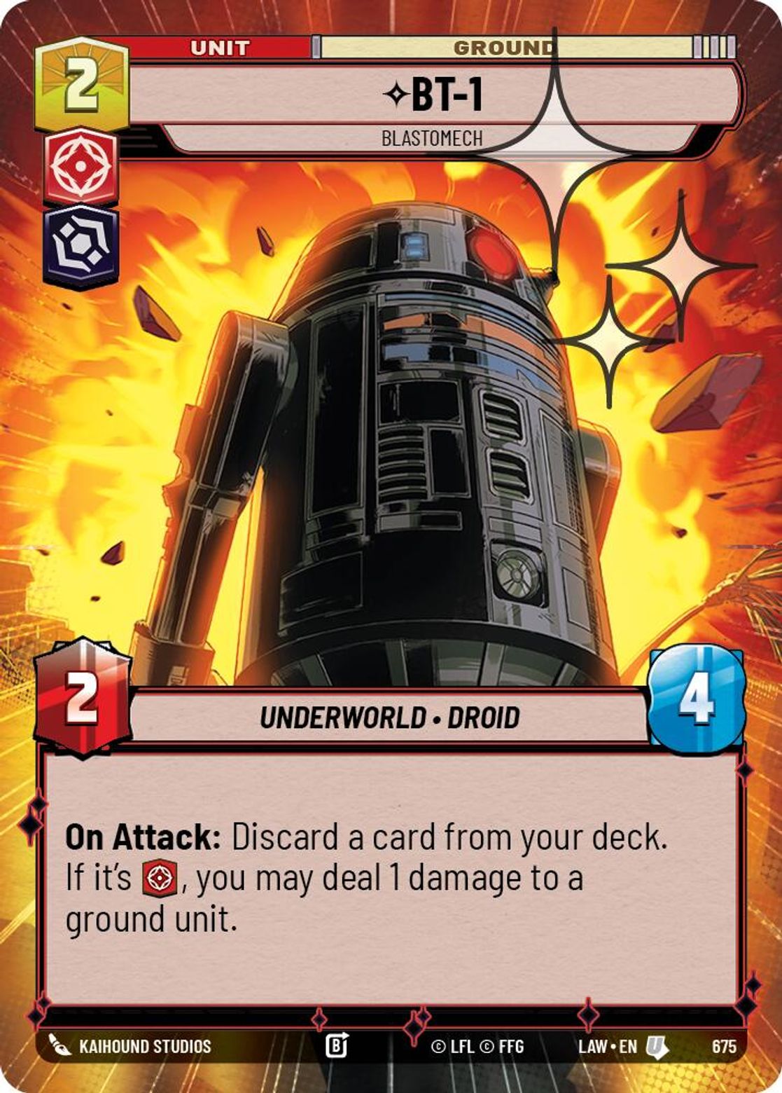 BT-1 — Blastomech #675/264 from A Lawless Time