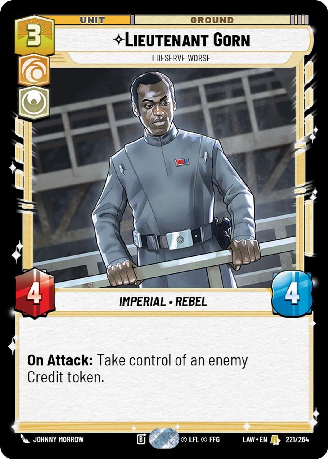 Lieutenant Gorn — I Deserve Worse #221/264 from A Lawless Time