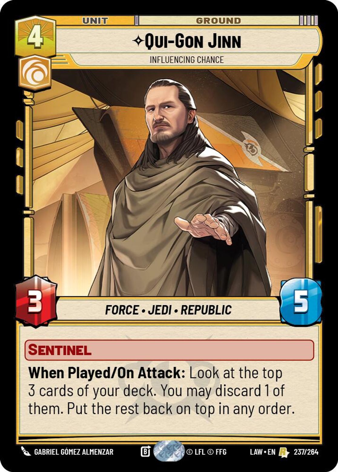 Qui-Gon Jinn — Influencing Chance #237/264 from A Lawless Time