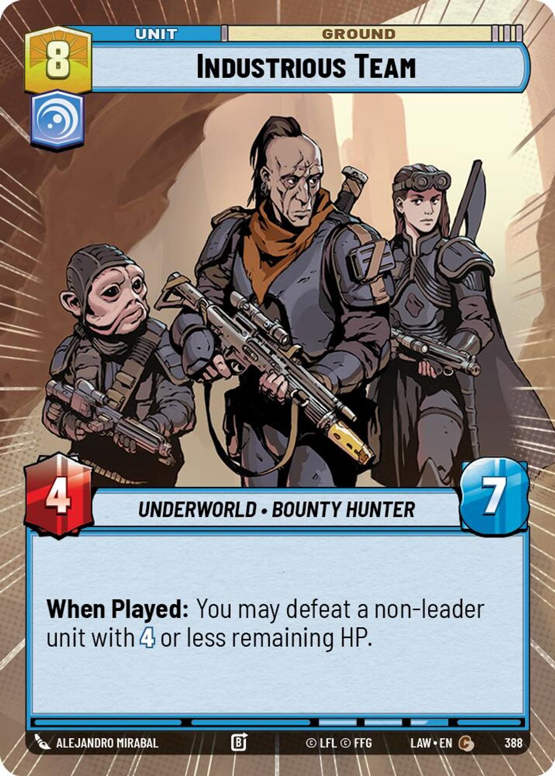 Industrious Team #388/264 from A Lawless Time