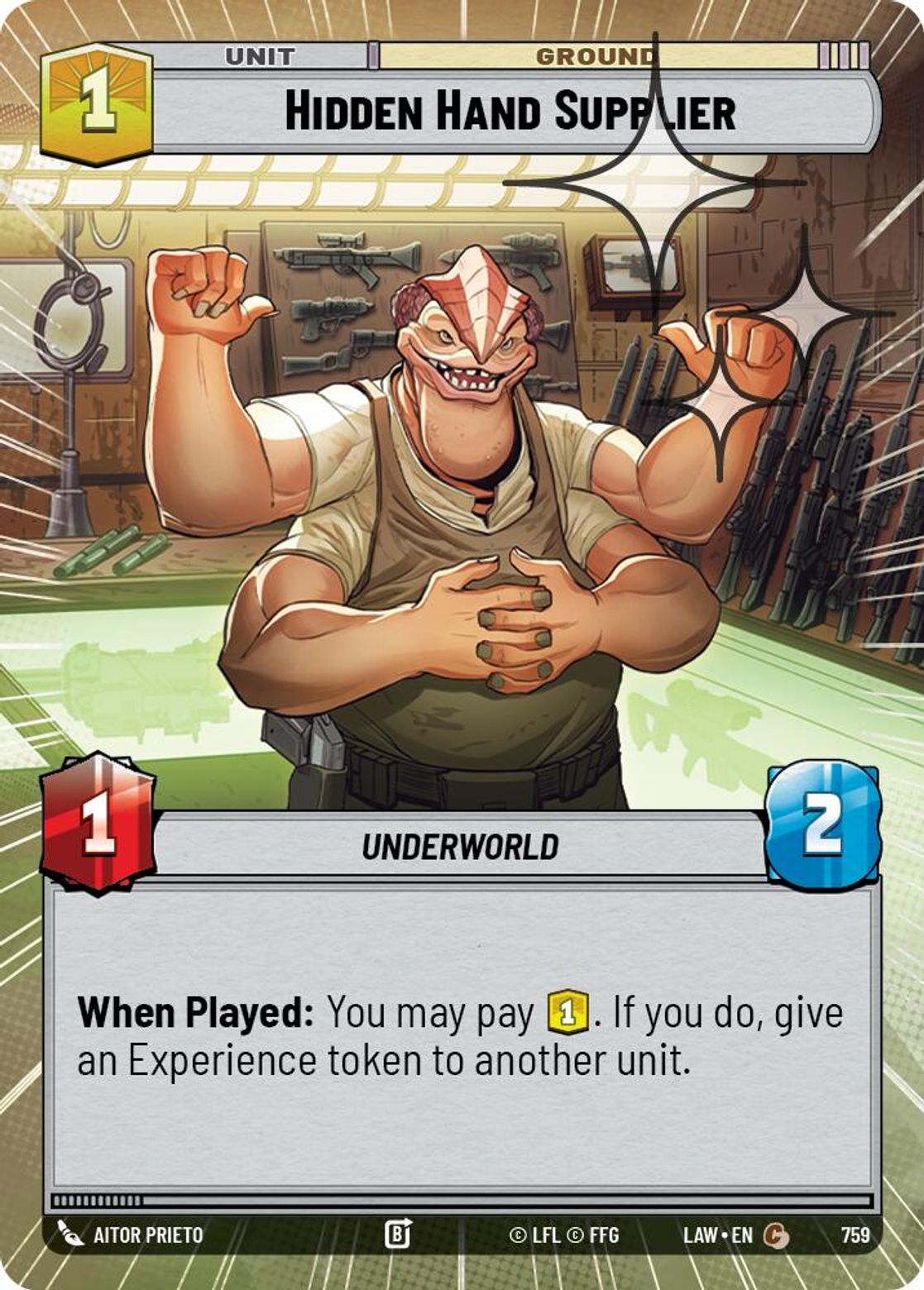 Hidden Hand Supplier #759/264 from A Lawless Time
