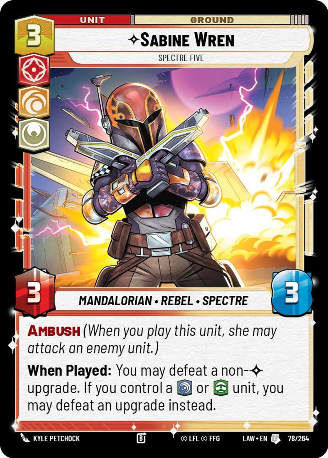 Sabine Wren — Spectre Five #078/264 from A Lawless Time