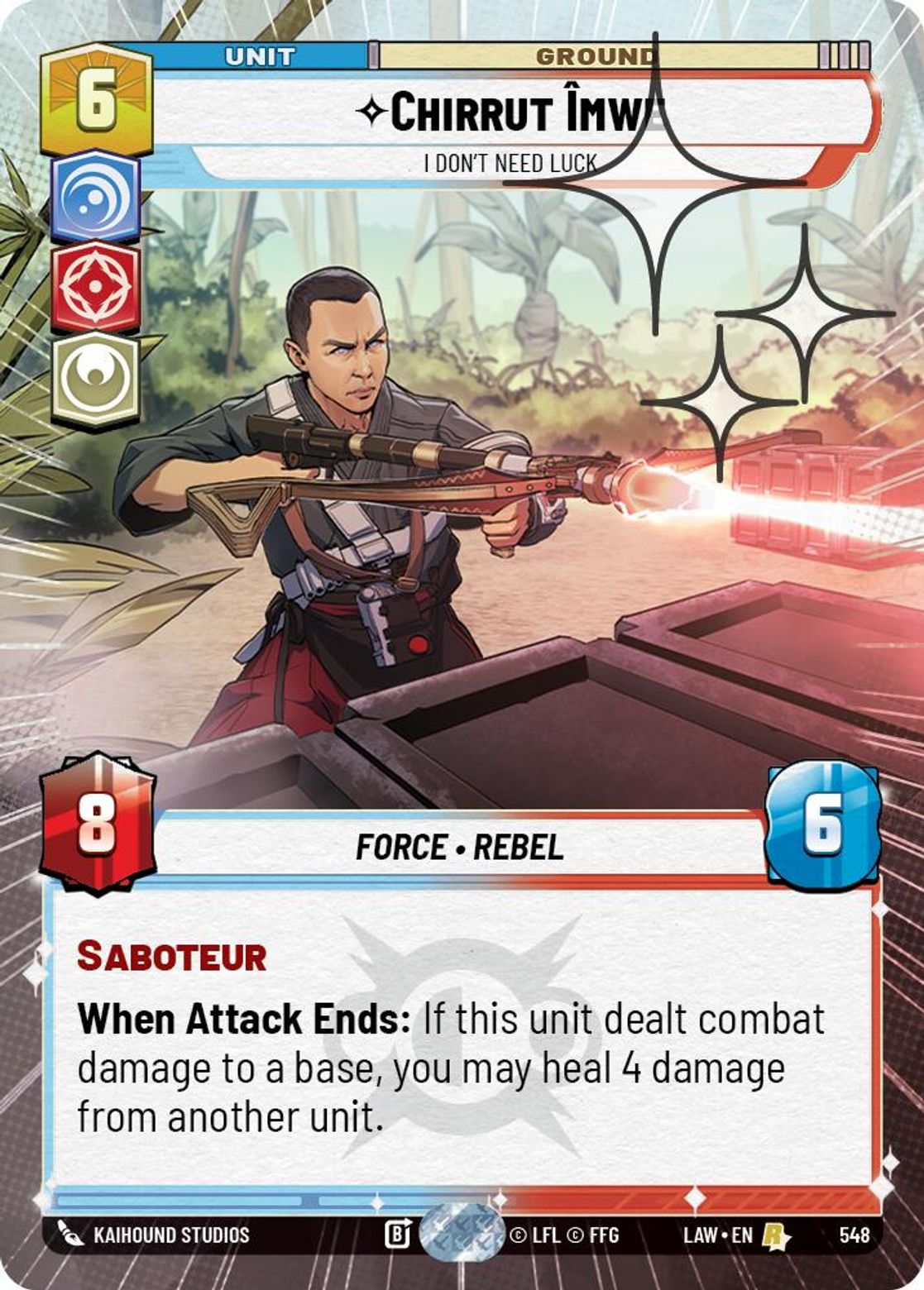 Chirrut Îmwe — I Don't Need Luck #548/264 from A Lawless Time