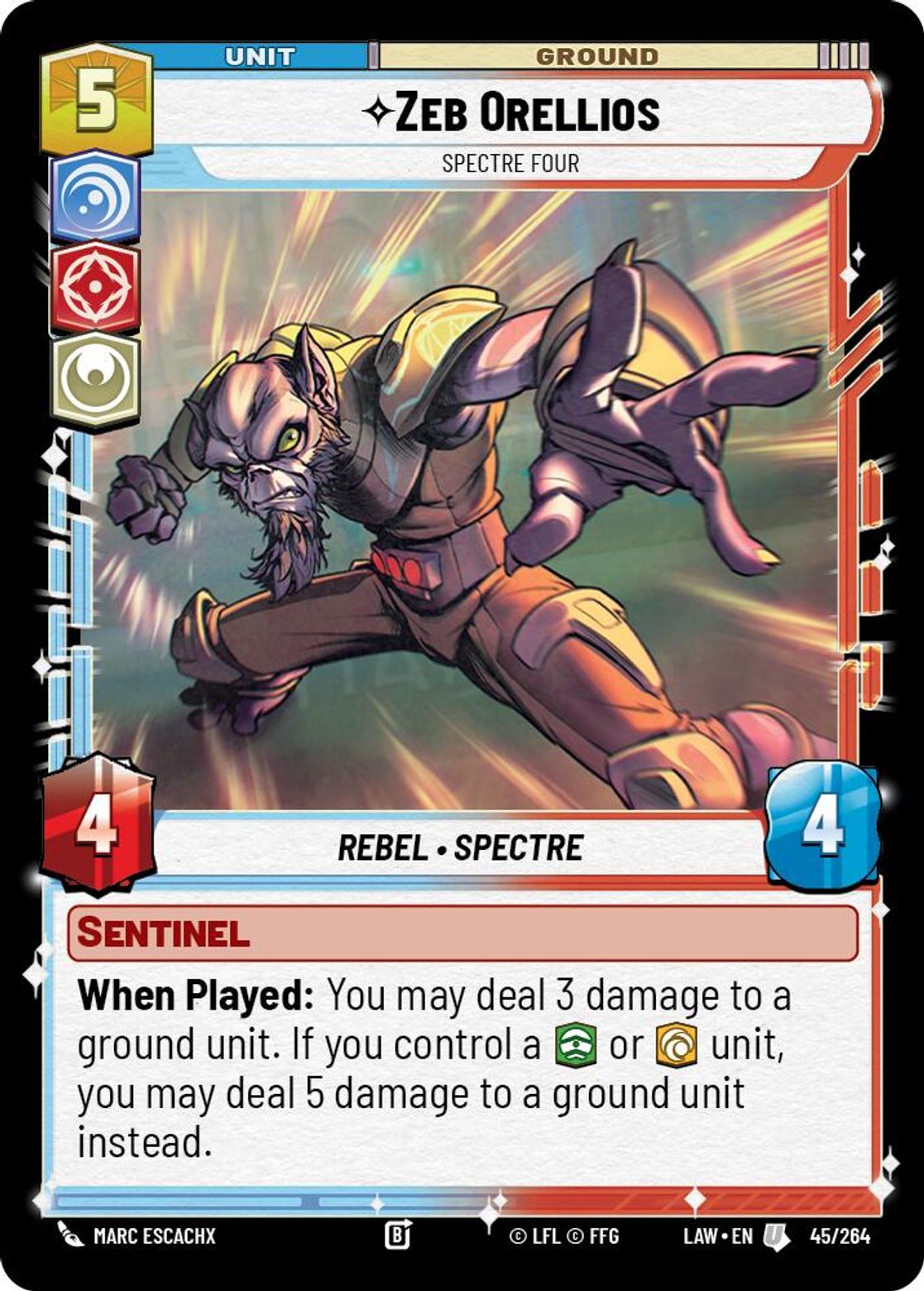 Zeb Orellios — Spectre Four #045/264 from A Lawless Time