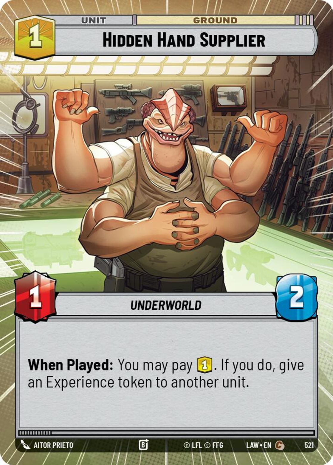 Hidden Hand Supplier #521/264 from A Lawless Time