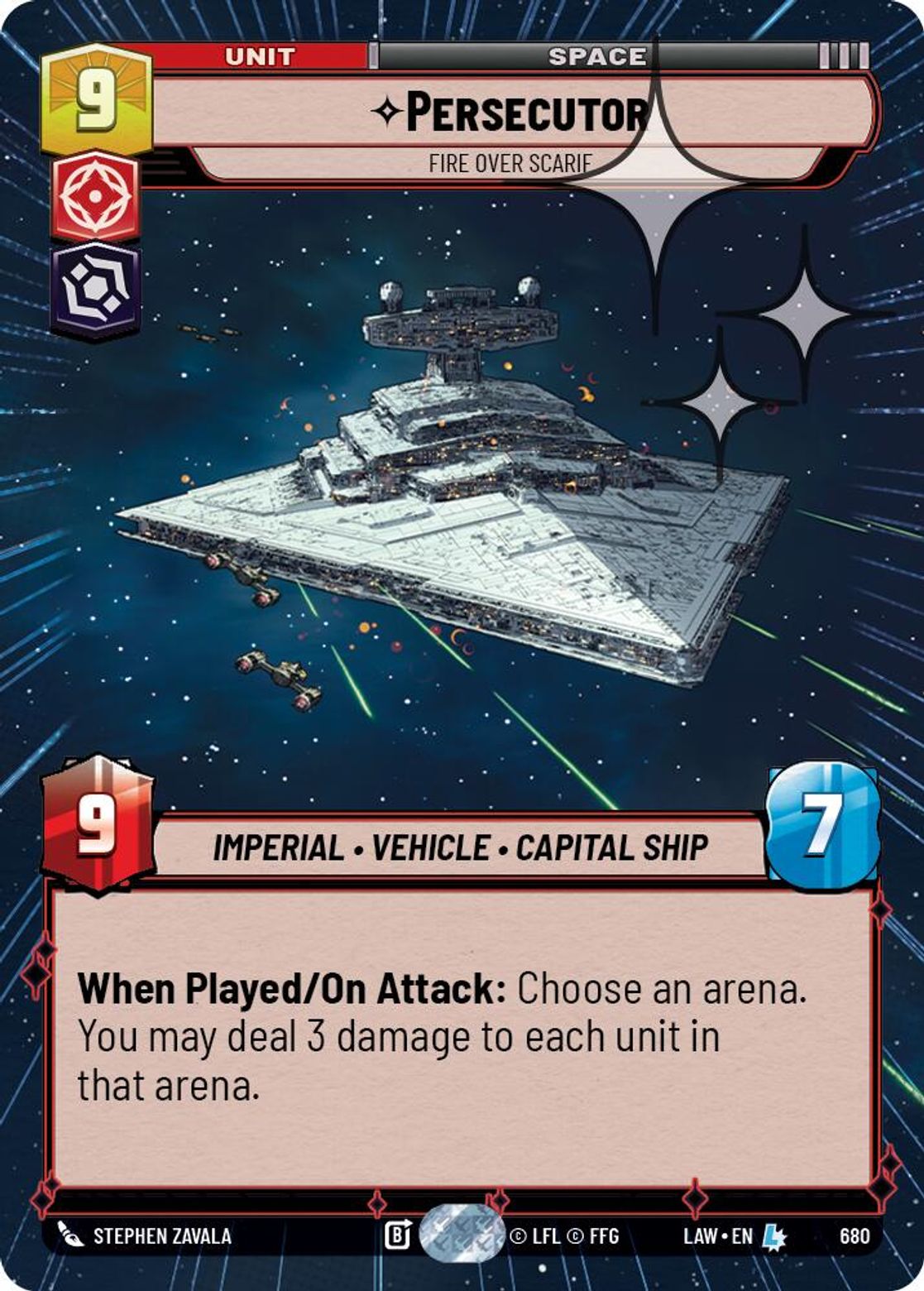 Persecutor — Fire Over Scarif #680/264 from A Lawless Time