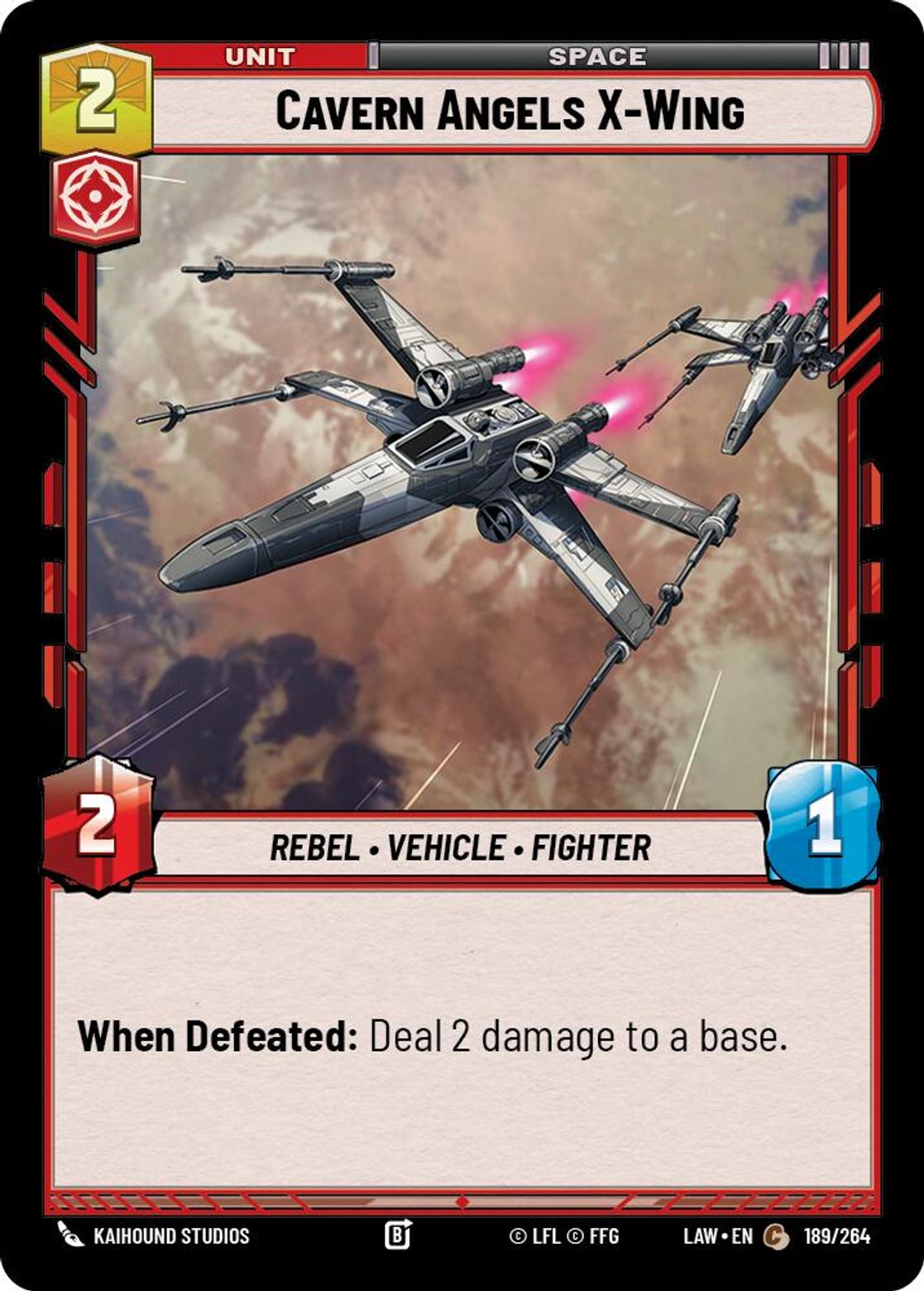 Cavern Angels X-Wing #189/264 from A Lawless Time