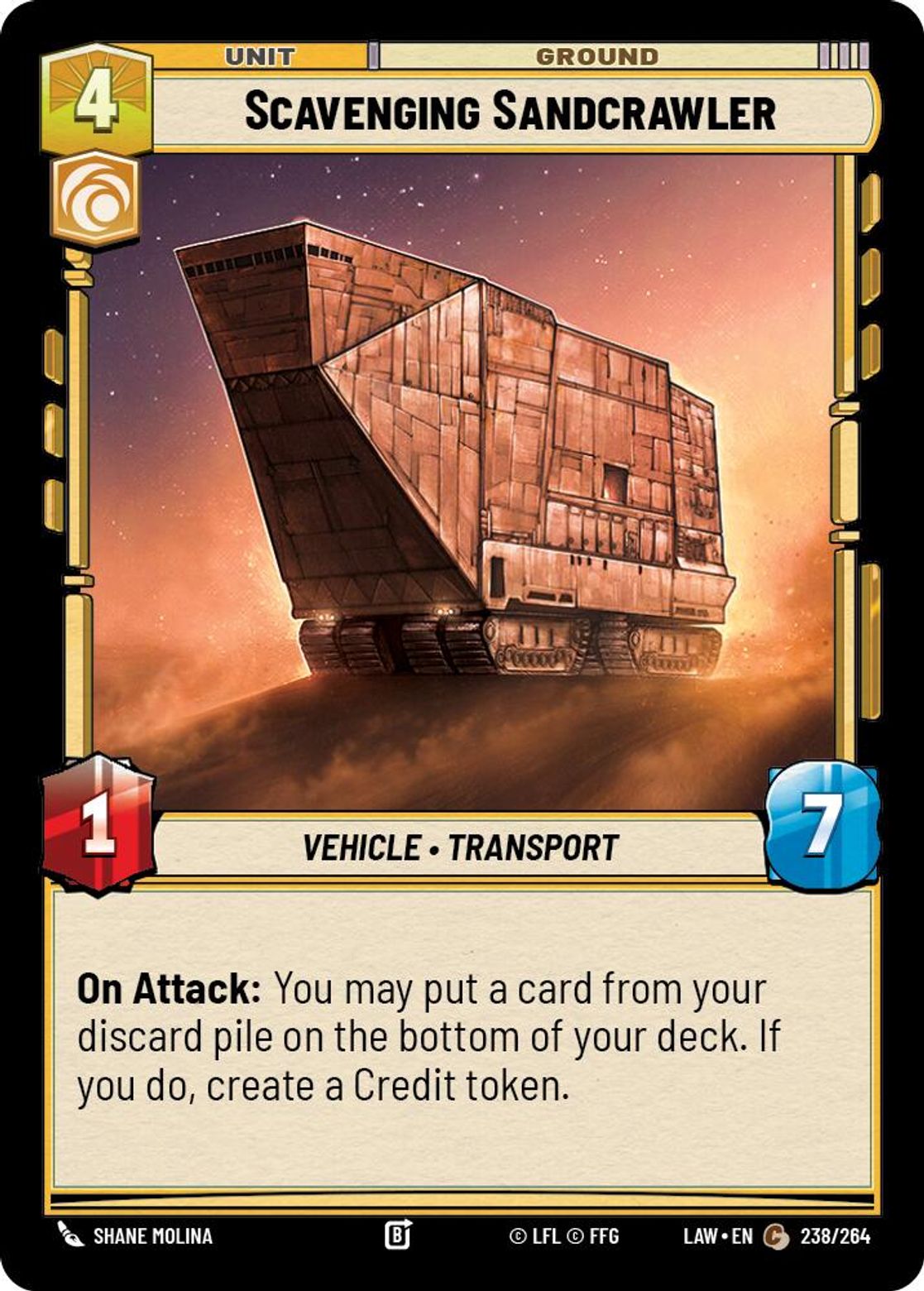 Scavenging Sandcrawler #238/264 from A Lawless Time