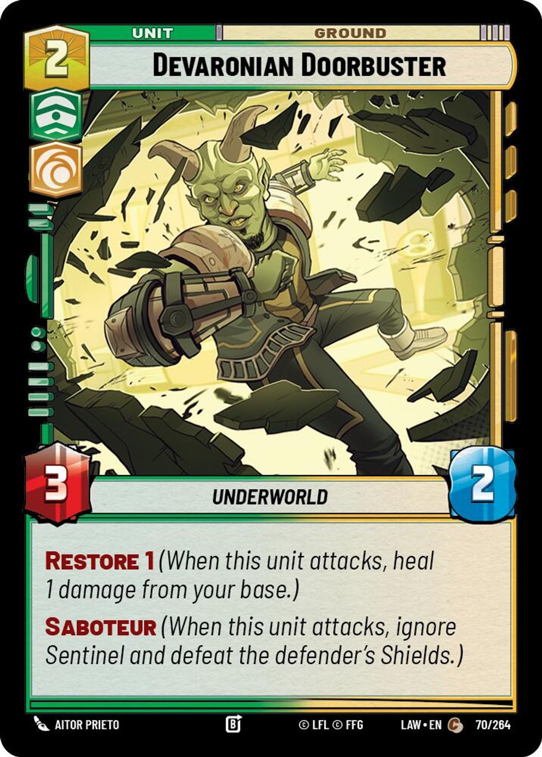 Devaronian Doorbuster #070/264 from A Lawless Time