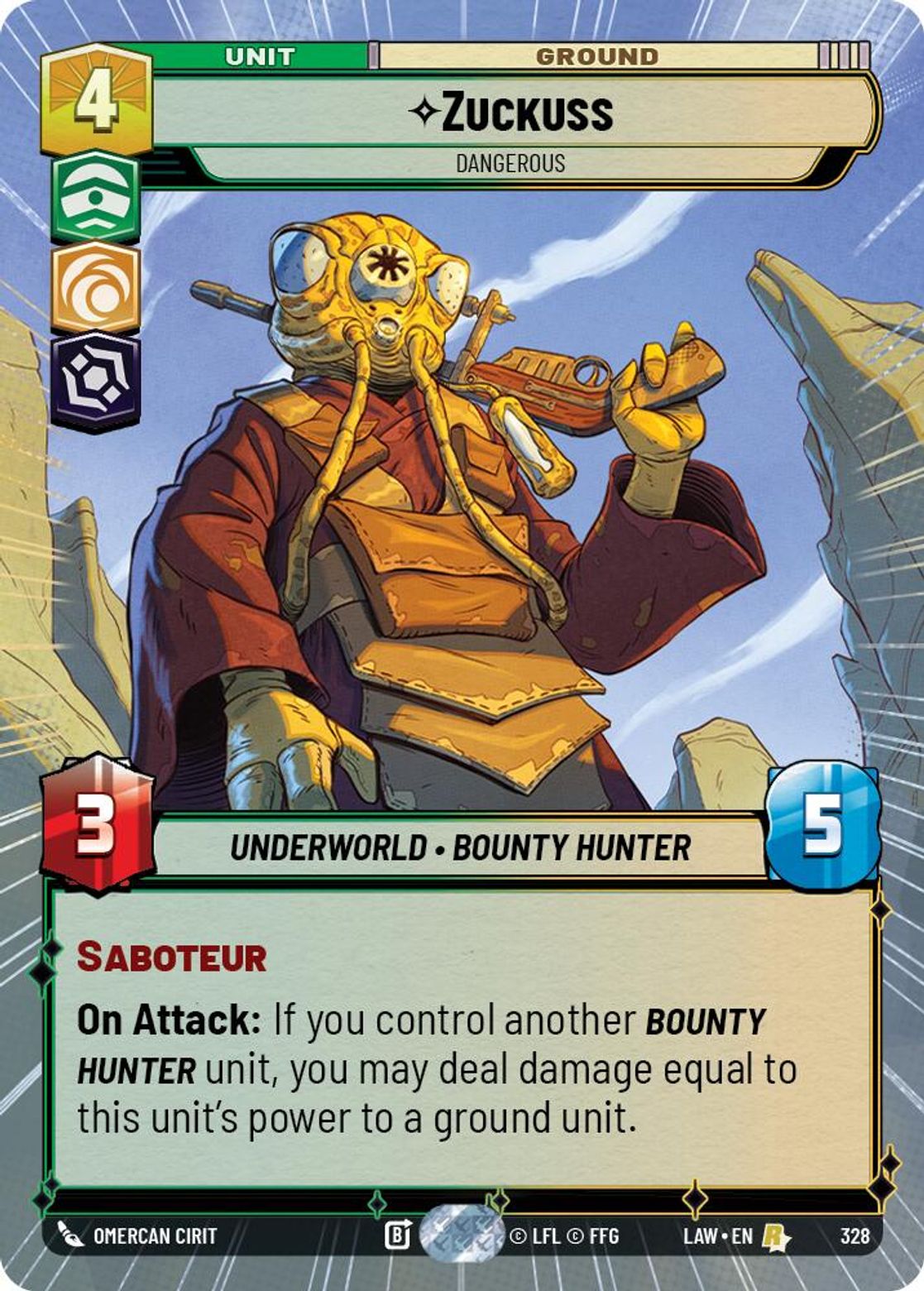 Zuckuss — Dangerous #328/264 from A Lawless Time