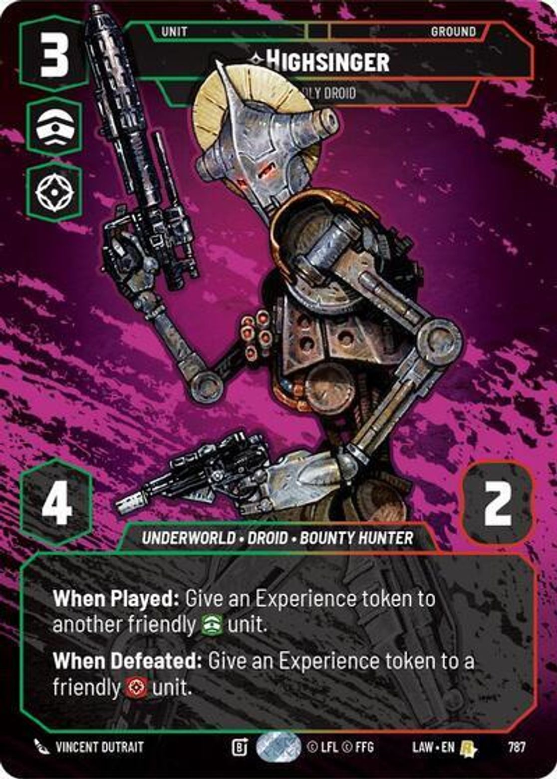Highsinger — Deadly Droid #787/264 from A Lawless Time