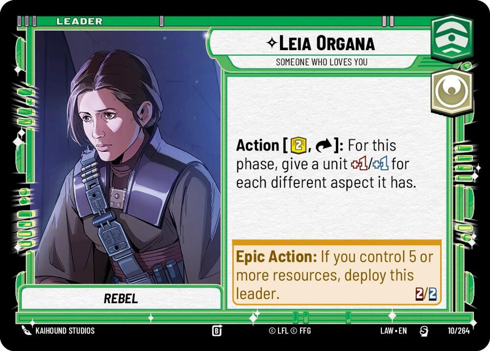 Leia Organa — Someone Who Loves You #010/264 from A Lawless Time