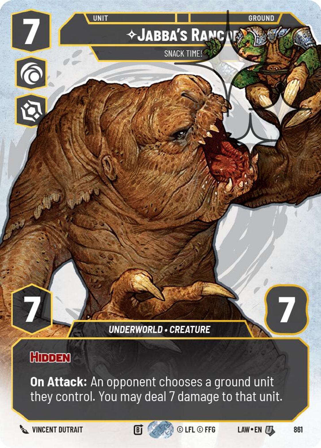 Jabba's Rancor — Snack Time! #861/264 from A Lawless Time