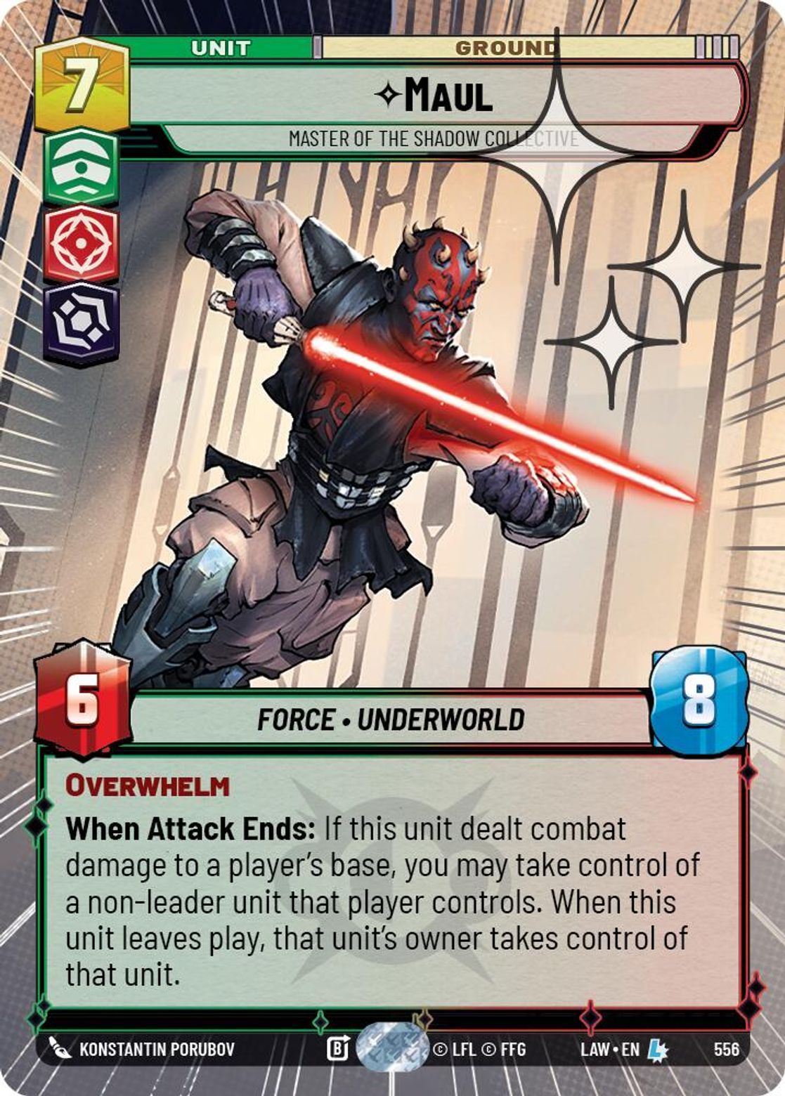Maul — Master of the Shadow Collective #556/264 from A Lawless Time