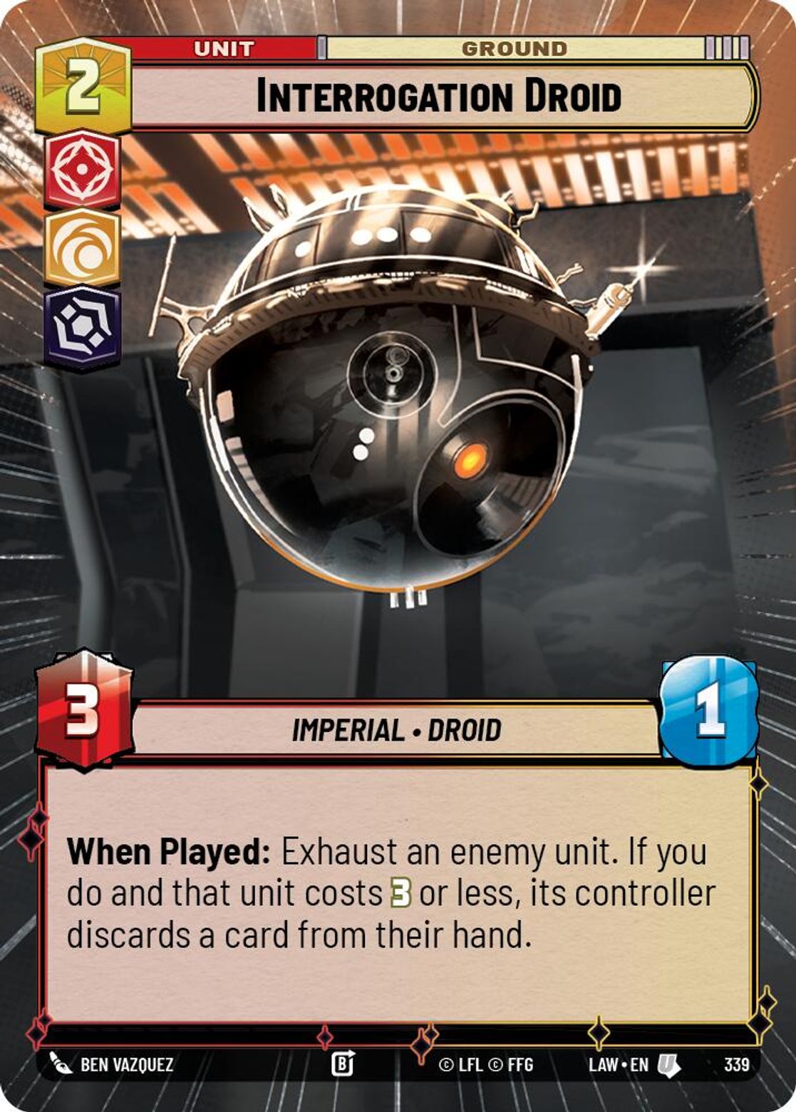 Interrogation Droid #339/264 from A Lawless Time
