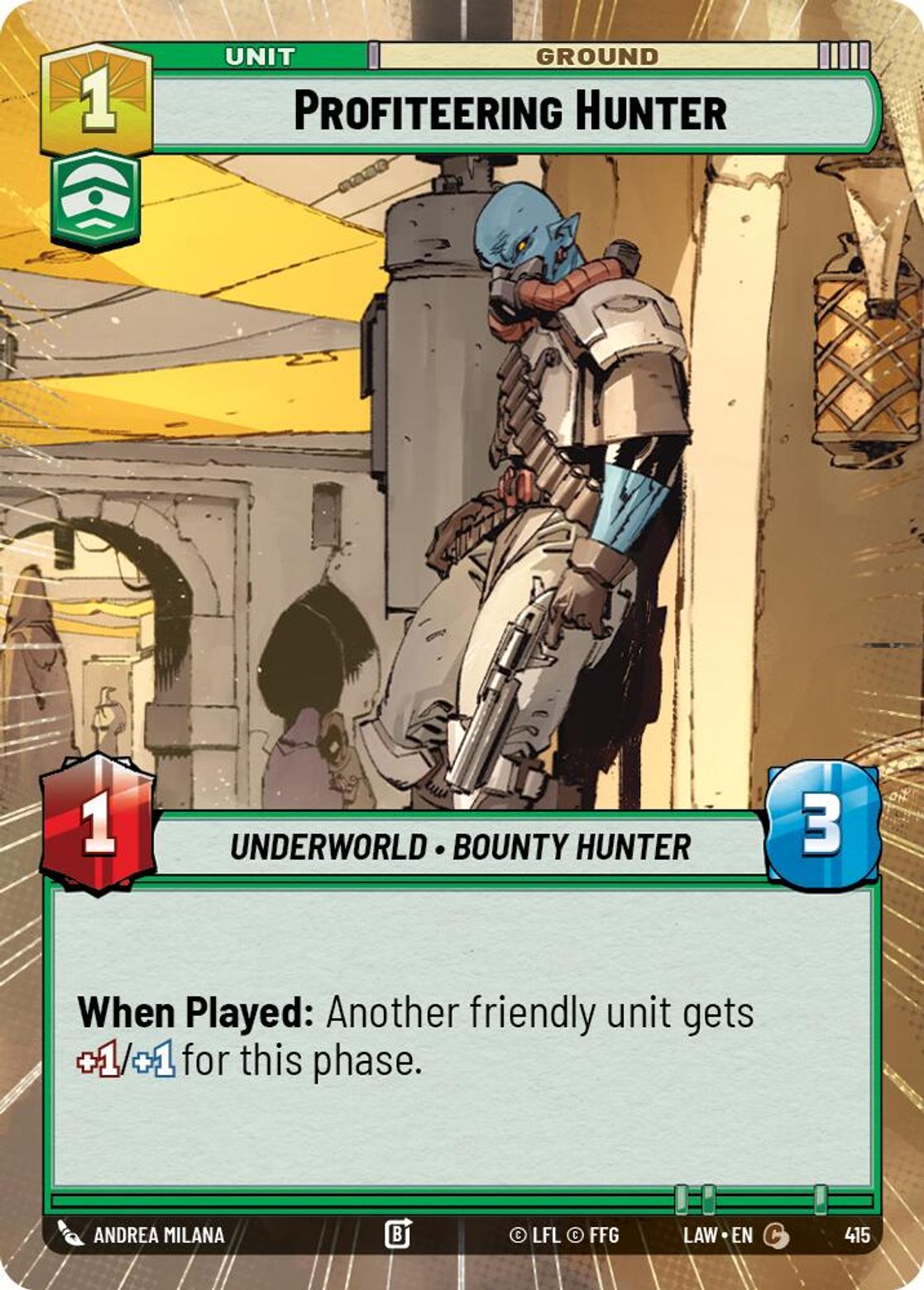 Profiteering Hunter #415/264 from A Lawless Time